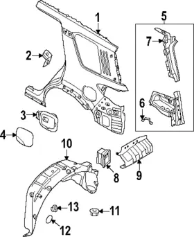 78120-6ta0b Nissan Genuine Fuel Pocket
