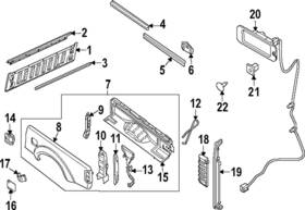 Nissan 93366-9bu6b Genuine Fuel Pocket
