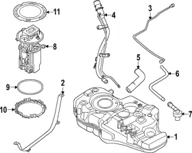 A7407-7lama Nissan Genuine Tank Strap