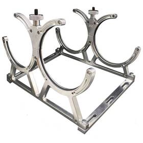 Nitrous Express 11108d Billet Bracket For Dual 10 Or 15 Lb N2o Bottle With Floor Mounts