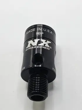11696 Nitrous Express Black 5/8 Inch Thread Motorcycle Bottle Valve