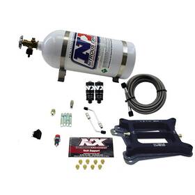 Nitrous Express 40040-10 For 4150 Hitman 4-bbl Kit 100-200hp With 10lb Bottle