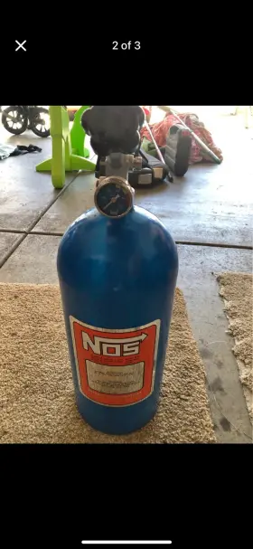 14642-cnos Nos 14642 10lb Bottle Empty With Gauge