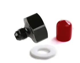 16226nos Nos Black T7075 Aluminum 6an-660 Bottle Nut Adapter