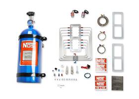 Nos Nitrous Oxide Systems 02520-cnos Supercharger System Polished Injector Plate Red And Blue