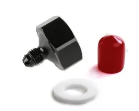 16221nos Nos Nitrous Oxide Systems Black T7075 Aluminum 4 An-660 Bottle Nut Adapter