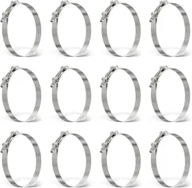 O1230u Ouru 12pack 5 Inch T Bolt Hose Clamp 133-141mm 5.24 -5.55