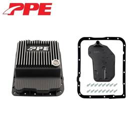 Pacific Performance Engineering 128051510 Ppe Brushed Deep Transmission Pan For 1985-2014 Gmc/chevy 4l60e/4l65e/4l70e/4l75