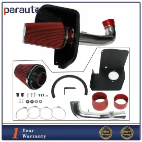 P10738ar237a Para Red Cold Air Intake Kit Heat Shield For 09-13 Chevy/gmc 1500 V8 4.8l/5.3l/6.0l