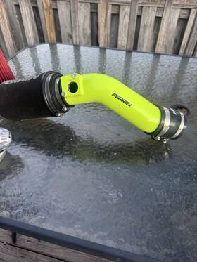 Perrin Performance Psp-int-326ny Cold Air Intake - Neon Yellow For 18-21 Subaru Sti