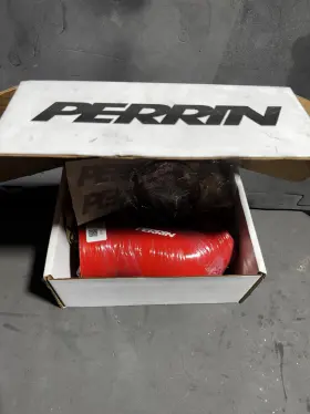 Psp-int-350rd Perrin Performance Afta-maf Intake Air Box Hose Red For 2002-2007 Subaru Wrx Sti