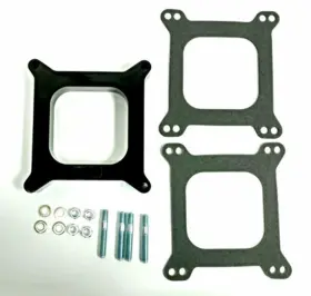 Sp9137 Pirate Mfg 2 Inch Open Square Phenolic Carburetor Spacer - Fits Edelbrock Holley Sbc Bbc Chevy