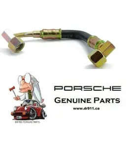 94411041302 Porsche 924 944 Fuel Line - Rail To Diaphragm Damper Genuine