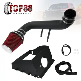 Ait121r Pqy For 2015-2020 Ford F-150 Cold Air Intake Kit 3.25 Inch Red Filter With Heat Shield