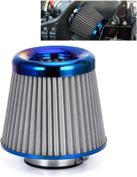 Ait12 Ptnhz Racing Universal Burnt Blue Neck 3 Inch 76mm Car High Flow Cold Air 1 Pcs