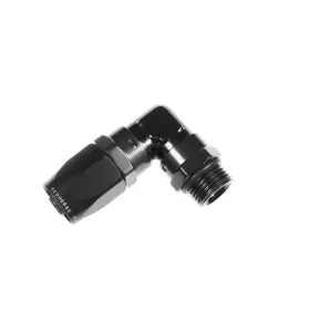 1490-08-08-2 Redhorse Hose End Swivel To Orb Black -08an 90 Deg