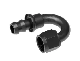 2180-08-2 Redhorse Performance 8an Push Lock Hose End S- Black 180