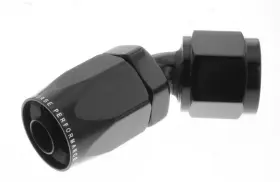 6045-12-2 Redhorse Performance Red Horse -12 45 Degree Female Aluminum Hose End - Black