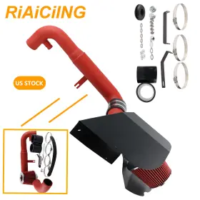 H-wg183-rd-rd Riaiciing Cold Air Intake System Kit Ea113 For Vw Golf Mk5 Gti 2.0 Tfsi Audi A3 11-12 Red