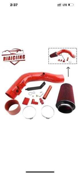 Icp005-rd-rd-2d Riaiciing New For 2003-2007 Ford Excursion F-250 F-350 6.0l V8 Diesel Cold Air Intake Red