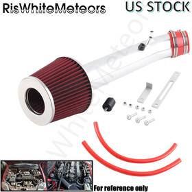 Riswhitemeteors Aim035-rd-sl Cold Air Intake System Kit Red Filter For 1999-2000 Honda Civic Hx/ex/si 1.6l