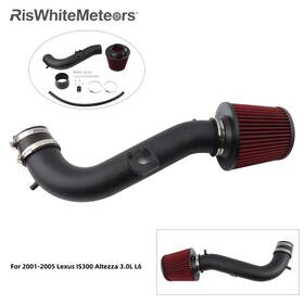 Riswhitemeteors Dr347-bk-rd For 2001-05 Lexus Is300 Altezza 3.0l L6 Short Ram Air Intake Kit Red Filter New