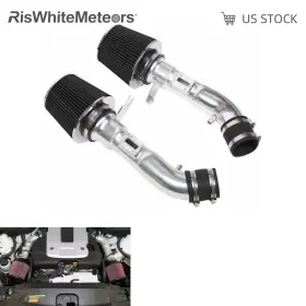 Wg184-sl-bk Riswhitemeteors Cold Air Intake With Filter System For 08-13 Infiniti G37 3.7l 09-20 Nissan 370z