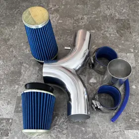 Si-dg-09bl Rtunes Racing Bcp For 2003-2008 Dodge Ram1500 5.7l V8 Hemi Dual Twin Air Intake Blue