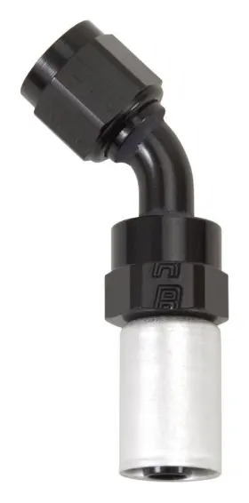 610533 Russell #8 45 Deg Hose Fitting P/c Crimp-on
