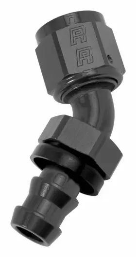 624083 Russell Performance -6 An Twist-lok 45 Degree Hose End Black