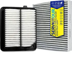 17220-5k0-a00 Servkitour Engine Cabin Air Filter Set For Hybrid Accord 2.0l 2014-22