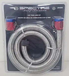 29490 Spectre #29490 3/8 Inch X 3ft Stainless Steel Flex Fuel Line Hose New Sealed