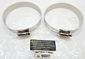95041 Spectre Performance Stainless Steel Worm Gear Clamp 3.50 Inch Lot Of 2 Cold Air Intake Cai Clamps
