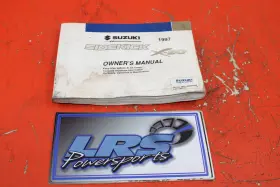 99011-60a28-03e Suzuki 1997 Sidekick X-90 Owners Manual
