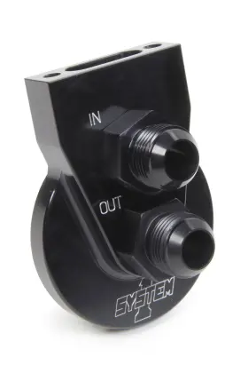 221-90004-12b System 1 Remote Filter Mount #12 With Flat Mnt Surface Black