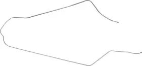 Bgl5506s The Right Stuff Detailing 1955-57 Chevrolet Nomad Wagon Stainless Steel Front To Rear Fuel Line