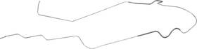 The Right Stuff Detailing Fgl6909 1969 Camaro V8 1/4 Inch Oem Material 1 Piece Front To Rear Fuel Return Line