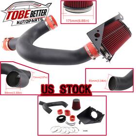 Tobebetter Aim019-rd-bk Heat Shield Red Filter Cold Air Intake For Ford F150 3.5l V6 Ecoboost 2012-2014