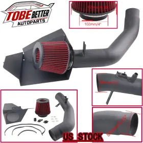 Aim029-rd-bk Tobebetter Cold Air Intake Kit For Bmw 335i 2012-15 435i M235i 14-16 M2 16-18 N55 3.0l