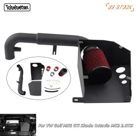 Aim084-bk-rd Tobebetter For Vw Golf Mk6 Gti Skoda Octavia Mk2 2.0tsi Cold Air Intake System Dry Filter