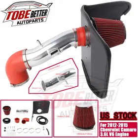 Dr14-sl-rd Tobebetter For Chevrolet Camaro 3.6l V6 Engine 2012-15 3.5 Inch Heat Shield Cold Air Intake Kit