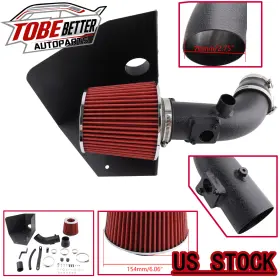 Dr251-bk-rd Tobebetter Red Filter Heat Shield Cold Air Intake Kit For Toyota Camry Xle 2.4l L4 2007-09