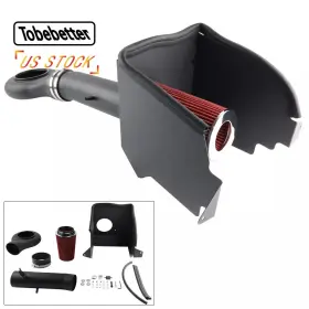 Dr74-bk-rd Tobebetter Heat Shield Cold Air Intake For 1994-01 Dodge Ram 1500 V8 5.2l/5.9l With Filter New