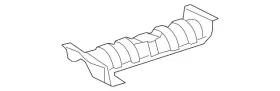 77631-06060 Toyota Genuine Fuel Tank Shield