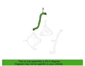 16261-31040 Toyota / Lexus Genuine 2005-2016 And 2007-2018 Hose Water By-pass