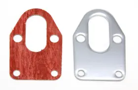 283-400-chrome Trans-dapt Performance 2310 For Fuel Pump Mounting Plate And Gasket Sb Chevy