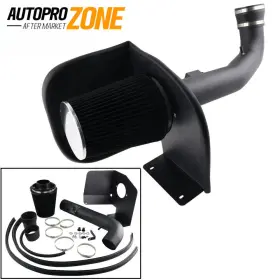 Dr08-bk-bk Vehito Black Cold Air Intake System Heat Shield For Chevy Gmc 4.8l 5.3l 6.0l V8 09-13