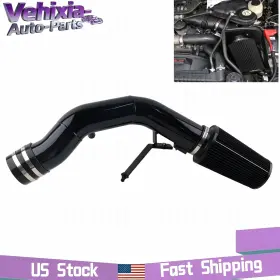 As-icp005-bk-bk Vehixia-auto-parts Black Cold Air Intake Kits For Ford 2003-2007 F250 F350 6.0l Powerstroke Diesel