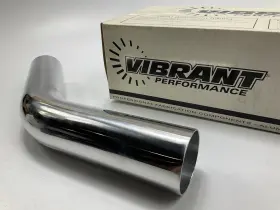 2177-d Vibrant Performance Damaged - 2.5 Inch Od Polished Aluminum 45 Degree Bend Air Intake Tube