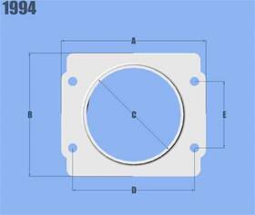 Vibrant Performance 690092107307 Maf Sensor Adapter Plate For Subaru 3-inch Air Filters